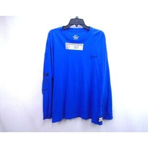 Nike Max90 Long Sleeve Shirt Mens XXL Blue Basketball Graphic Tee FN0799-480